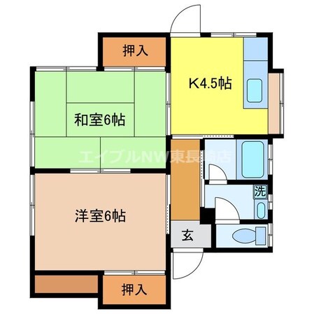 ハイツ辻の物件間取画像